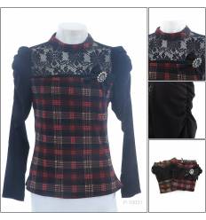 Kaos Cewek Bermodel Lengan Panjang+Bross Kukky Top