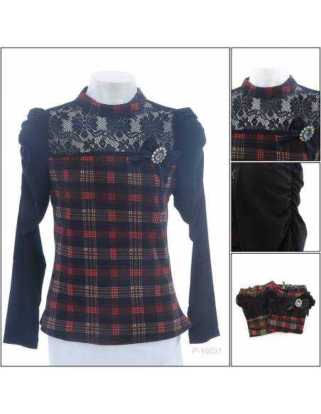 Kaos Cewek Bermodel Lengan Panjang+Bross Kukky Top