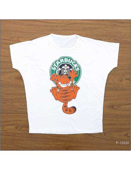 Kaos Oblong Cewek Lengan Pendek Big Size Cupcake