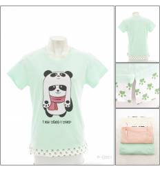 Kaos Oblong Cewek Lengan Pendek Popsy