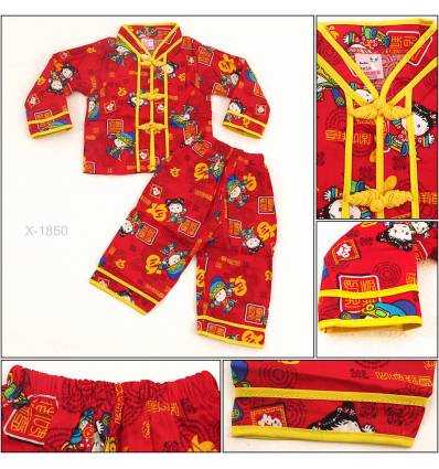 Setelan Cibao Anak Cowok Lengan Panjang Celana Panjang Miauwli 0