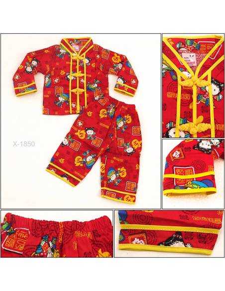 Setelan Cibao Anak Cowok Lengan Panjang Celana Panjang Miauwli 0