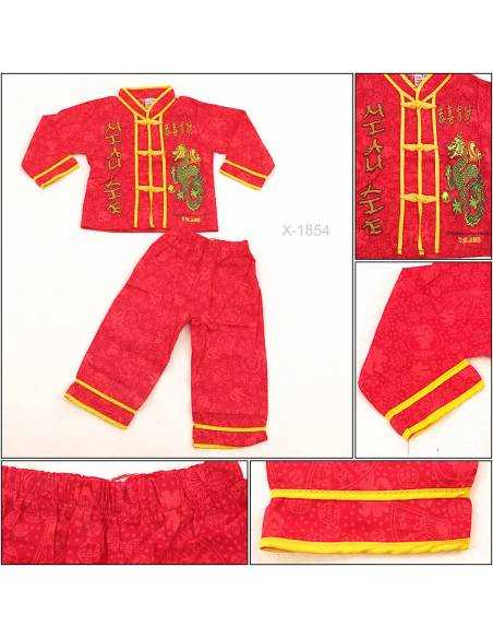 Setelan Cibao Anak Cowok Lengan Panjang Celana Panjang Miauwli 10-12