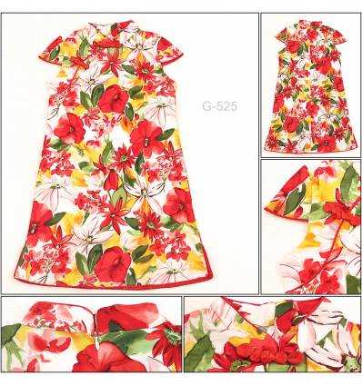 Sackdress Anak Cewek Cibao Lengan Pendek Motif Bunga 3XK M