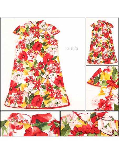 Sackdress Anak Cewek Cibao Lengan Pendek Motif Bunga 3XK M