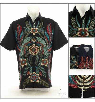 Kemeja Batik Cowok Lengan Pendek Colombus M-XL