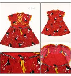 Sackdress Rompi Anak Cewek Cibao Lengan Pendek Miauwli 4-8