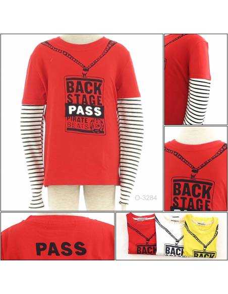 Kaos Oblong Anak Cowok Lengan Panjang Yikamai 11-13