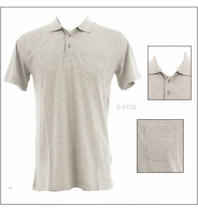 Kaos Berkerah Cowok Abu-Abu Cardinal M-XL