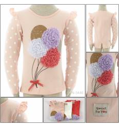 Kaos Oblong Anak Cewek Lengan Panjang Louisa 2-6