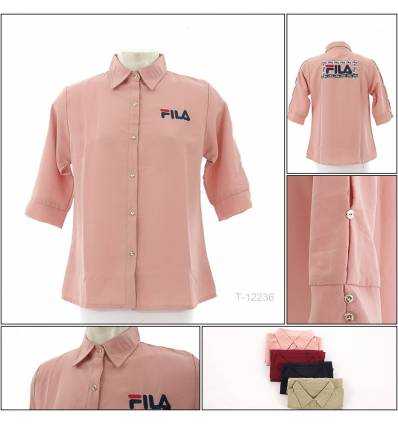 Kemeja Cewek Fila Lengan 3/4 Nathaniah