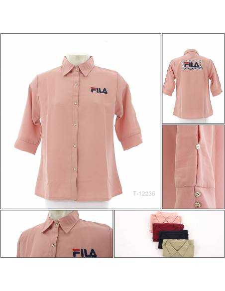 Kemeja Cewek Fila Lengan 3/4 Nathaniah