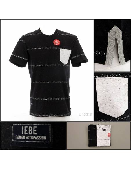 Kaos Oblong Cowok Lengan Pendek IEBE M-XL