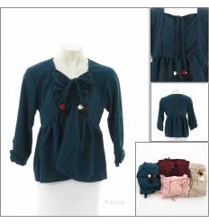 Atasan Cewek Model Kerut Dada Lengan Panjang Mikka