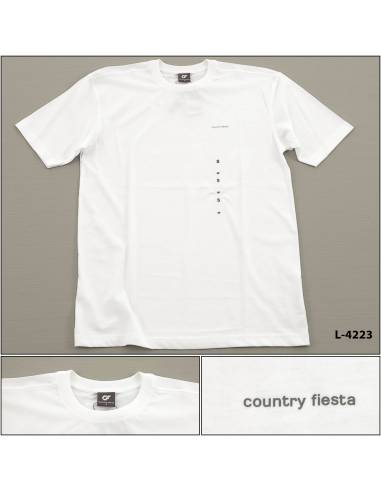 Kaos Oblong Cowok Putih Lengan Pendek Country Fiesta S-XL