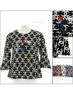 Atasan Cewek Chanel Lengan Panjang Mizzle