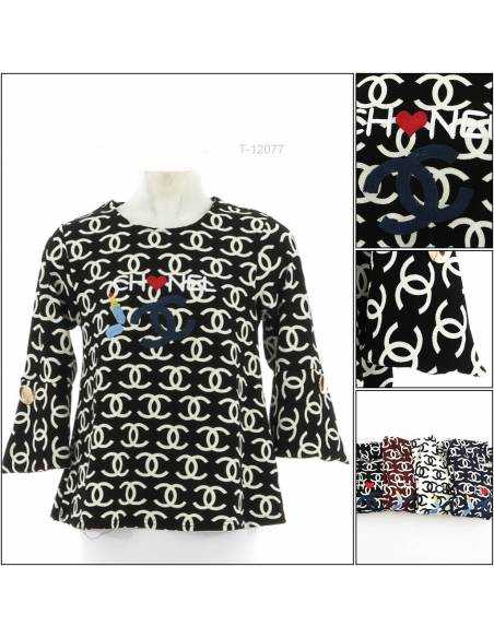 Atasan Cewek Chanel Lengan Panjang Mizzle