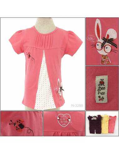 T-shirt/Kaos Oblong Anak Cewek Lengan Pendek...