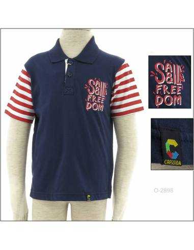 Kaos Kerah Anak Cowok Lengan Pendek Cressida 2