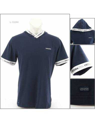 Kaos Oblong Cowok Lengan Pendek Biru Tua...