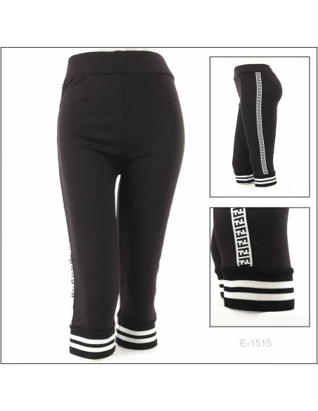 Short Leggings/Celana Legging Pendek 7/8 Cewek Hitam Grace