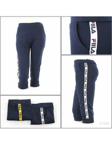 Celana Pendek 5/6 Cewek Katun Biru Saya XL