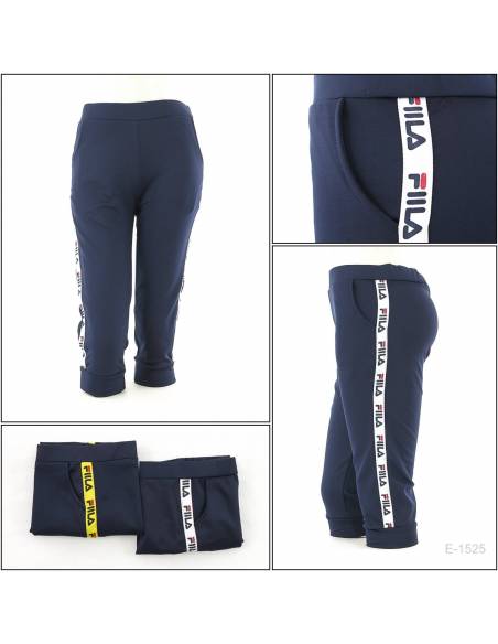 Celana Pendek 5/6 Cewek Katun Biru Saya XL