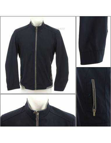 Jaket Parasit Cowok Biru Tua Alpheus M - 4L