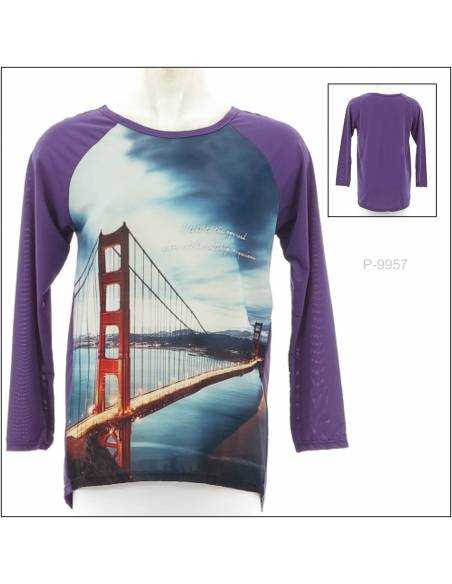 Kaos Oblong Cewek Lengan Panjang Hongkong All Size