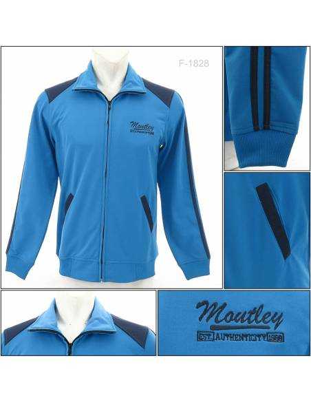 Jaket/Jacket Jumper Katun Cowok Biru Buzz M