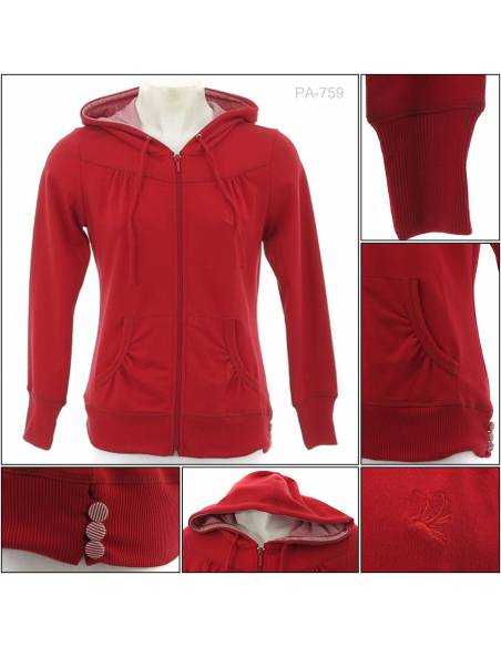 Jaket Jumper Hoodie Cewek Cardinal 2XL-3XL