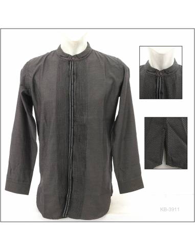 Kemeja Cowok Kerah Shanghai Lengan Panjang...