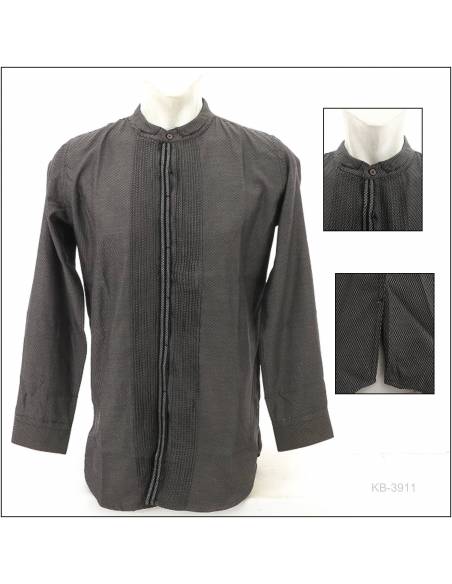 Kemeja Cowok Kerah Shanghai Lengan Panjang Cardinal M-XL