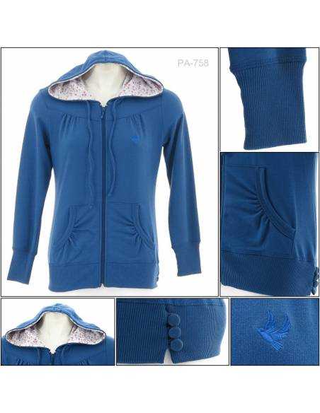 Jaket Jumper Hoodie Cewek Cardinal 2XL-3XL
