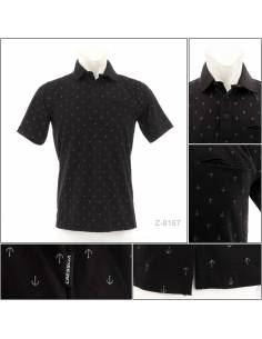 Kaos Kerah Cowok Motif Lengan Pendek Cressida M-XL