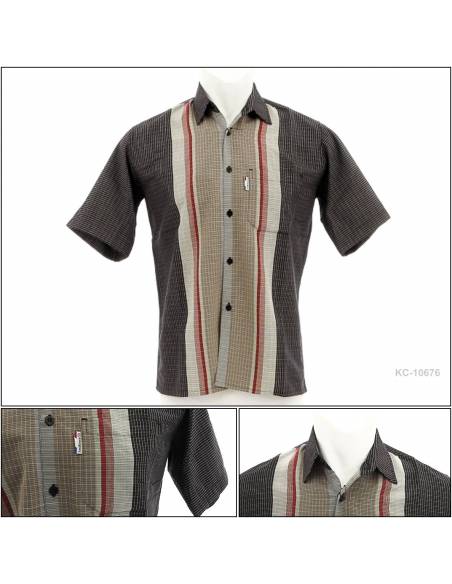 Kemeja Cowok Regular Lengan Pendek Emergency M-XL