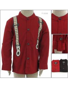 Kemeja Muslim Anak Cowok Lengan Panjang Benri 2-3