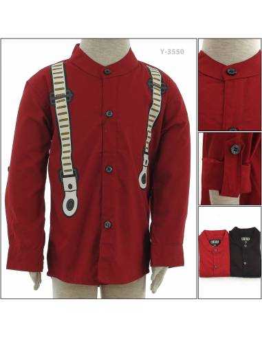 Kemeja Muslim Anak Cowok Lengan Panjang Benri 2-3