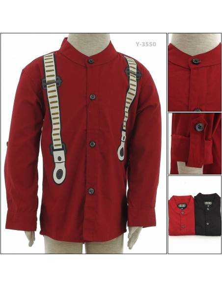 Kemeja Muslim Anak Cowok Lengan Panjang Benri 2-3