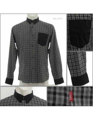 Kemeja Cowok Lengan Panjang Gabrielle S-XL