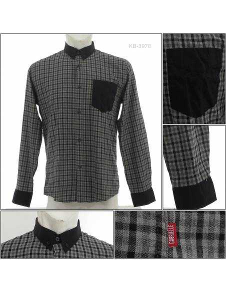 Kemeja Cowok Lengan Panjang Gabrielle S-XL