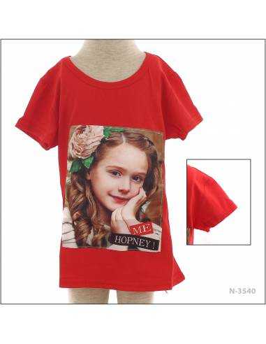 T-shirt/Atasan Anak Cewek Lengan Pendek Merah...