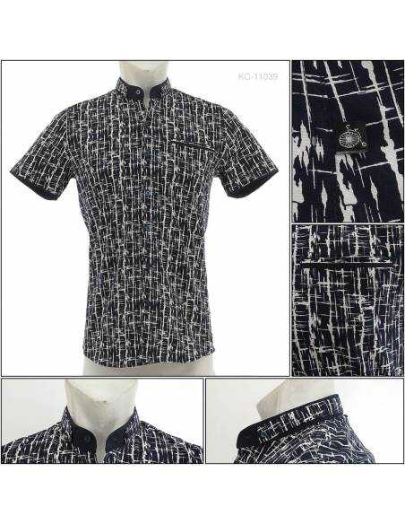 Kemeja Cowok Slim Fit Lengan Pendek Tom Ferrick's M-XL
