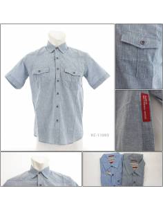 Kemeja Cowok Reguler Lengan Pendek Silomide M-XL