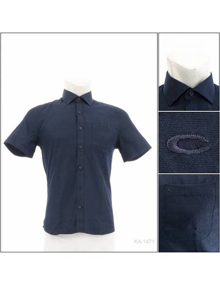 Kemeja Formal Cowok Slim Fit Lengan Pendek Cardinal S-L