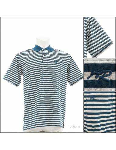 Kaos Kerah Cowok Lengan Pendek Hijau Tua...