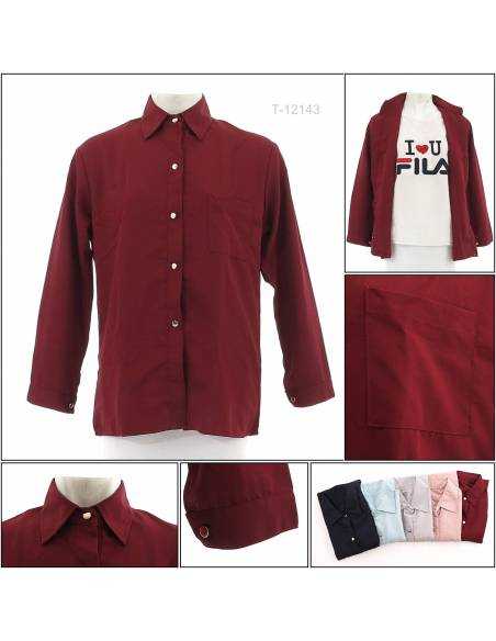 Kemeja Cewek Lengan Panjang Mikka All Size