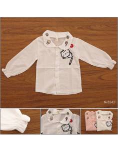 T-shirt/Atasan Anak Cewek Lengan Panjang YueChenBeiBei L-XL