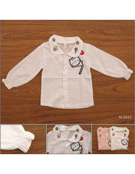 T-shirt/Atasan Anak Cewek Lengan Panjang YueChenBeiBei L-XL