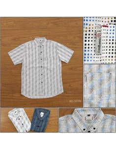 Kemeja Cowok Slim Fit Lengan Pendek Emergency M-XL